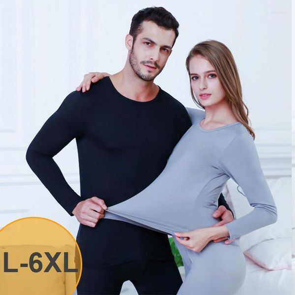 Ropa interior térmica para hombre APLUS 2 unid/set calzoncillos largos para hombre mujer ropa de abrigo hombre mujer invierno de talla grande L- 6XL traje