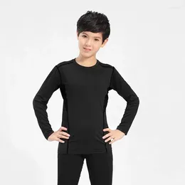 Sous-vêtement thermique homme enfants hiver Termal ensemble Plus velours chaud Termo Masculino Lon Jons garçon Irls chanceux Fitness hauts