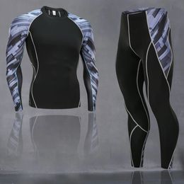 Sous-vêtement thermique pour hommes, ensemble de haute qualité, collants de gymnastique à séchage rapide, vêtements d'équitation, combinaison de Sport de Ski chaude S4XL 231212