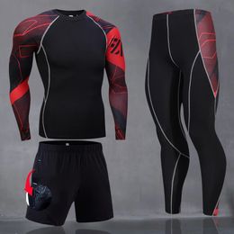 Sous-vêtements thermiques pour hommes KAPYAPAR Set Sports Base Layer Vêtements QuickDrying Long Johns Ski Cyclisme Collants de course S4XL 231212