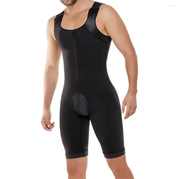 Sous-vêtements thermiques masculins justaucorps de combinaison de combinaison minceur de combinaison minceur du corps compression abdomen de l'abdomen homme serré homme