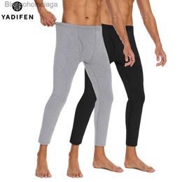 Herren Thermounterwäsche Männer Lange Unterhosen Thermohosen Hautfreundliche Unterwäsche Hochelastischer Plüsch Männer Unterhosen Winter Warme Leggings Bequeme StrumpfhosenL231011