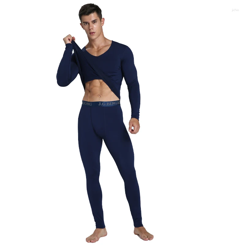 Men's Thermal Underwear Men Set For Male Winter Long Johns Keep Warm Suit Inner Wear Clothing Slim Waist Thermo Clothings