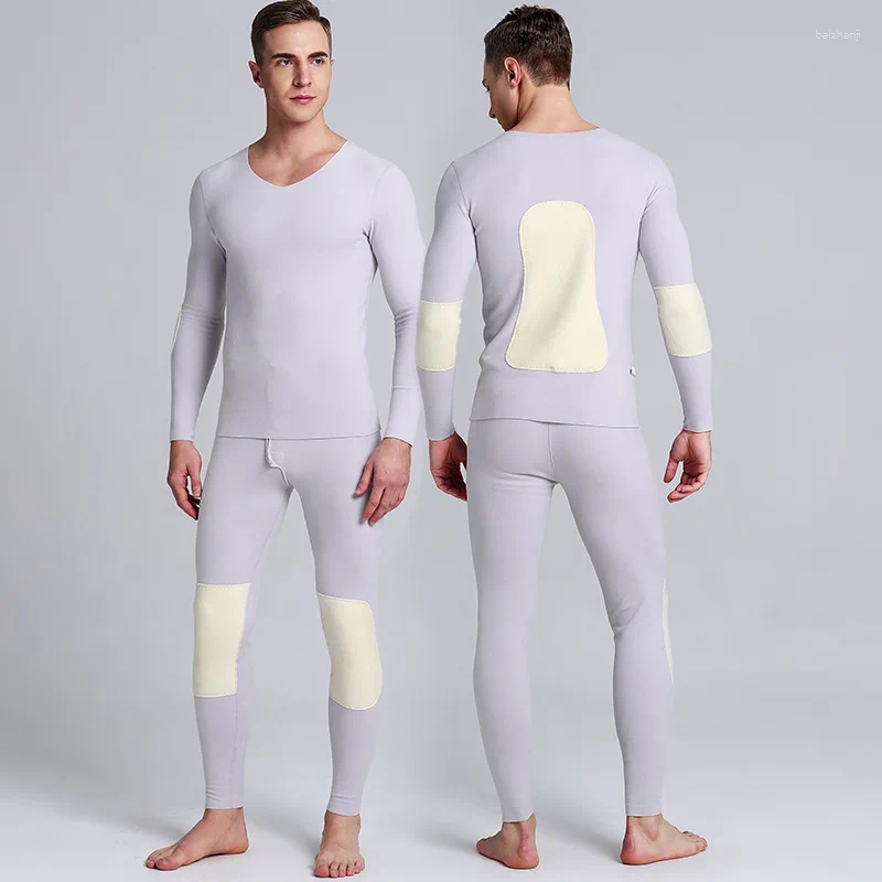 Roupa interior térmica masculina conjunto longo johns conjuntos de inverno sleepwear elástico estiramento masculino quente thermo masculino plus size L-3XL