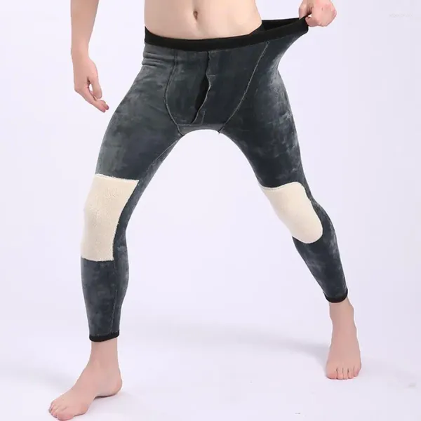 Sous-vêtements thermiques pour hommes plus taille 4xl 500g Velvet épais le leggings d'hiver