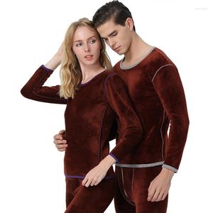 Heren thermisch ondergoed plus fluwelen mannen ingesteld Long Johns winter binnenkleding thermo shirts onderbroek bodysuit suit