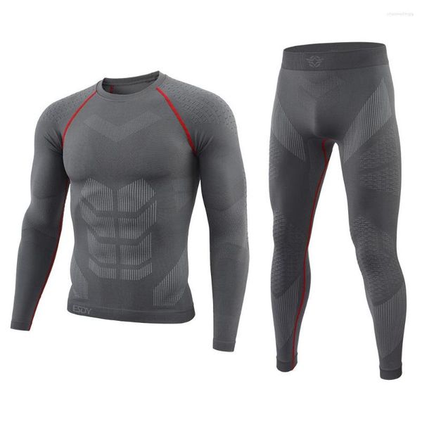 Ropa interior térmica para hombre, conjuntos sin costuras, marca deportiva, traje Yoa para Fitness, invierno cálido, Runnin Ikin, bicicleta táctica, Lon Jons Termal