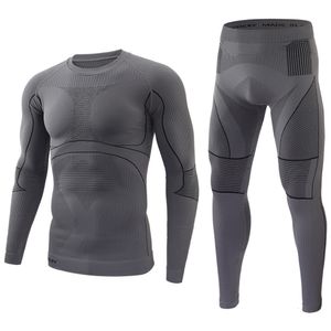 Men's Thermal Underwear Seamless Tight Tactical Thermal Underwear Men Outdoor Sports Function Breathable Training Cycling Thermo Long Underwear Sets 230919
