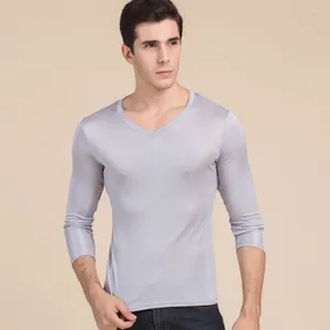 Sous-vêtements thermiques pour hommes, chemise, vêtements de Base Sexy, vêtements intérieurs pour hommes, ensemble Gay Top Thermo, couche pour hommes, vêtements de nuit, vêtements de nuit en soie