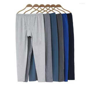 Sous-vêtements thermiques pour hommes, pantalons en coton Super doux, grande taille, longs Johns serrés 4XL 5XL 6XL 7XL, printemps automne