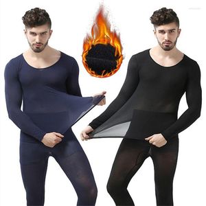 Sous-vêtement thermique pour hommes hiver 37 degrés température constante pour hommes ultra-mince élastique Thermo sans couture longs Caleçons chauds