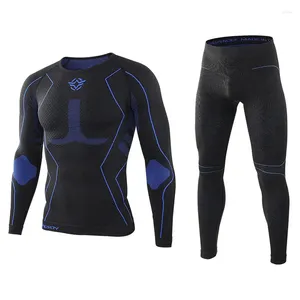 Thermisch ondergoed voor heren Winter Herensets Compressie Fleece Zweet Sneldrogend Thermo Sexy Fitness Lange onderbroek