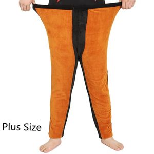 Sous-vêtements thermiques pour hommes hiver pantalons chauds épais pantalons en peluche hommes Leggings bas grande taille sous-vêtements hommes vêtements 231212