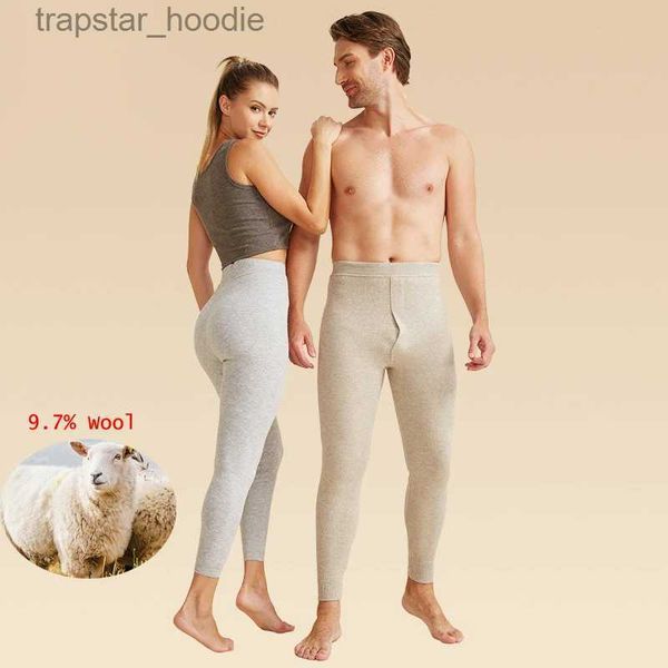 Sous-vêtements thermiques pour hommes Hiver femmes hommes grande taille sous-vêtement thermique Bot collants Leggings pantalon chaud polaire épaissi hommes longs Johns L231130