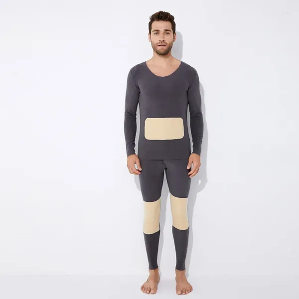 Sous-vêtements thermiques pour hommes, sans Trace, polaire fine, ensembles longs et épais pour l'hiver