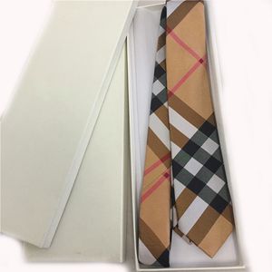 Corbata para hombre, corbatas de marca Jacquard de seda de 8,0 cm, corbatas con estampado de letras para hombre, fiesta de boda Formal de negocios con caja