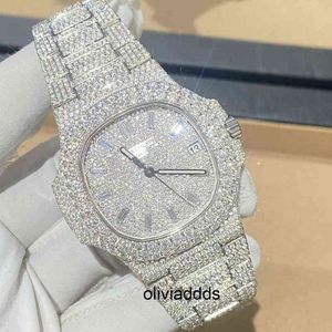 Heren Top Brand Luxe Hip Hop Gold Diamond Watch Men's Square Quartz Waterdichte Watch MDYV009