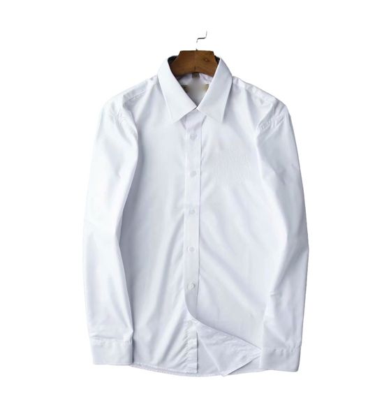 Chemises de créateurs pour hommes, chemises imprimées à manches longues, chemises brodées, chemises de luxe, principalement de la taille à la taille réelle.