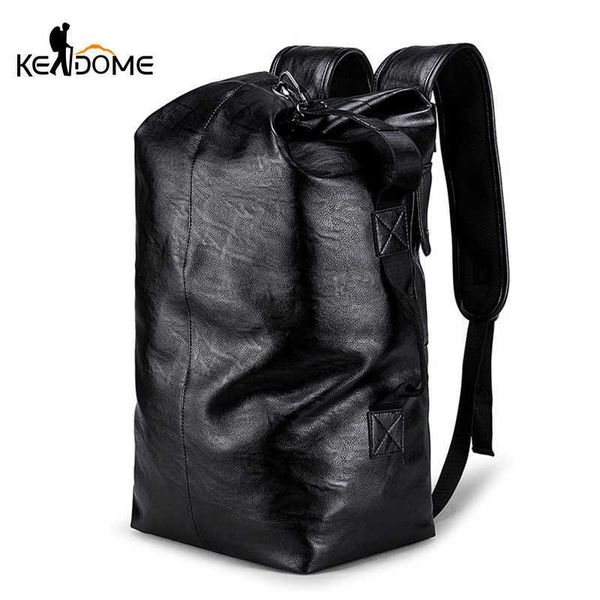 Seau de sport de sport de qualité supérieure pour hommes Sac de sport Mountain Extérieur Escalade Rucksack Grand Capacité Sac de voyage Portable Sac à dos XA985WD Q0721