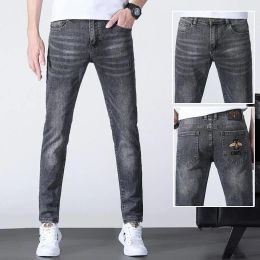 Pantalon déchiré pour hommes Designers de jeans masculin Jeanfashion Spring Mens Slim Elastic Jeans Bree Business Business Denim Pantalon Classic Style