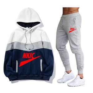 Tracksuit voor heren fleece hoodie jas en zweetwedstrijd van hoge kwaliteit sportkleding jas Harajuku -stijl casual streetwear 2023 kleding