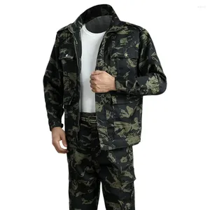 Heren Trainingspakken 1 Set Heren Jas Broek Vuilafstotend Uniform Lange Mouw Anti Kras Vochtafvoerende Overalls Voor School