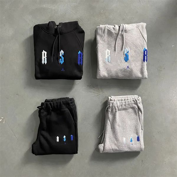 Survêtements pour hommes 2.0 T Rainbow Lettre Survêtement Chenille Décodé Sweat à capuche Set Ice Flavors Qualité Sweat Costumes Drip Drill 230928