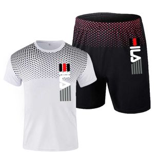 Suisses à parcours masculines 2 pièces / ensemble de combinaisons pour hommes et surfaces de terrain Gym Fitness Badminton Sportswear Running and Jogging Sportswear Exercise Suit Sportswearl2405