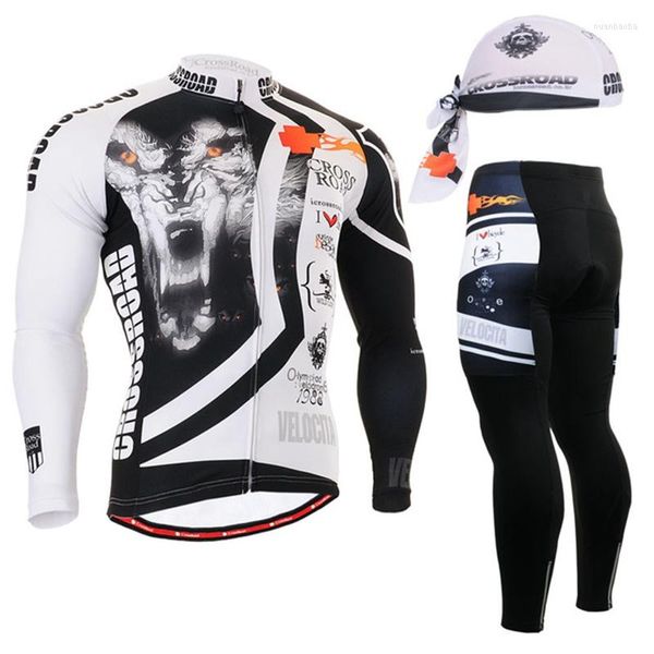 Chándales para hombre, moda de invierno 2022, conjuntos de chaqueta para bicicleta de equipo, conjunto de manga larga para ciclismo, ropa acolchada de Gel para hombre, ropa para exteriores