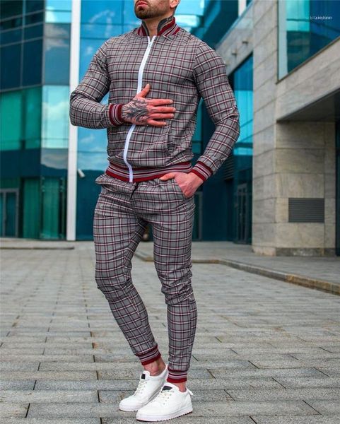 Chándales para hombre 2022, chaqueta con estampado 3D de caballero, pantalones para hombre, traje de Fitness para exteriores, Jogger, ropa de calle informal, conjuntos de moda