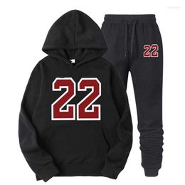 Tracksuits voor heren 2022 Sportswear hoodie String Bluck Suit Sweater 22 Striped Sports Pants Street ClothingDi1s