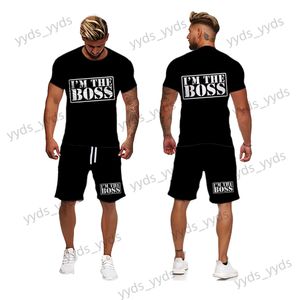 Trainingspakken voor heren 2022 Trainingspak 2-delige set Informeel Ademend Doek Outfitsets Zomer Cool Sneldrogend T-shirts met korte mouwen voor heren Shorts Pak T240124