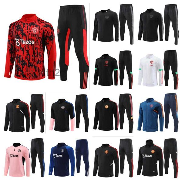 Survêtements pour hommes 2023 Al Ahly SC Ensembles pour hommes Costumes d'entraînement de football Adt Winter Football Survêtement Set Kits Sports Fl Vestes à glissière et Otany L186