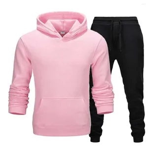 Survêtements pour hommes 2023 automne et hiver tempête mode couleur unie fermeture éclair fitness sweat-shirt pantalon confortable costume