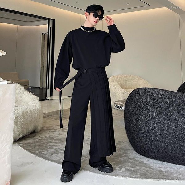 Spares para hombres 2023 Autumn Menwear Fashion Three Foee Korean Round Blazers Blazers Pantal