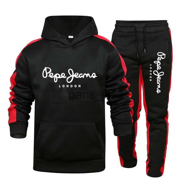 Survêtements pour hommes 2023 Vente chaude Mens Survêtement Sweats à capuche et pantalons de jogging de haute qualité Tenues de gymnastique Automne Hiver Casual Sports Hoodie Set x0926 x0927