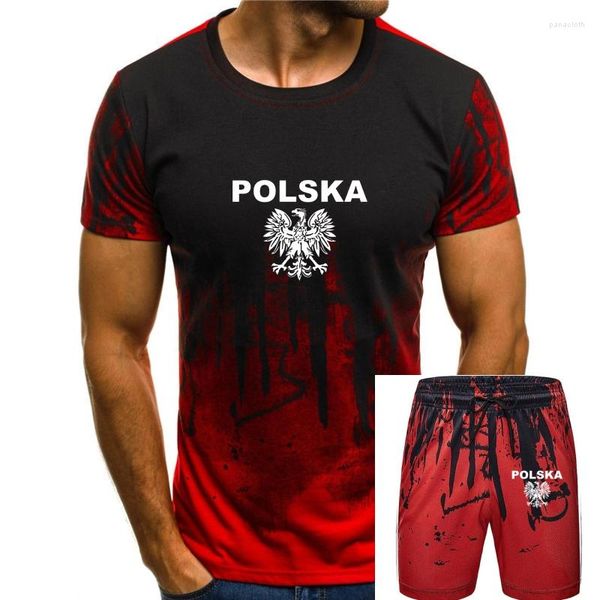 Chándales para hombre 2023 última camiseta para hombre moda verano el escudo de armas de Polonia camiseta de algodón para hecho a medida