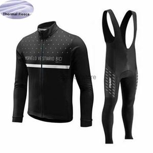 Chándales para hombres 2023 Morvelo Hombres Invierno Térmico Fece Ciclismo Jersey Set Chaqueta Cálida Traje Ropa Ciclismo Bicyc Deporte Ciclismo RopaH24129