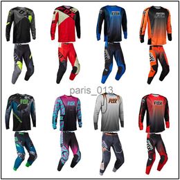 Survêtements pour hommes 2023 Moto MX ATV VTT MBX 180/360 Toxsyk Nuklr Vizen Xpozr FGMNT Leed Motocross Gear Set Jersey / Pantalon Combo Racing Suit Kit x0926