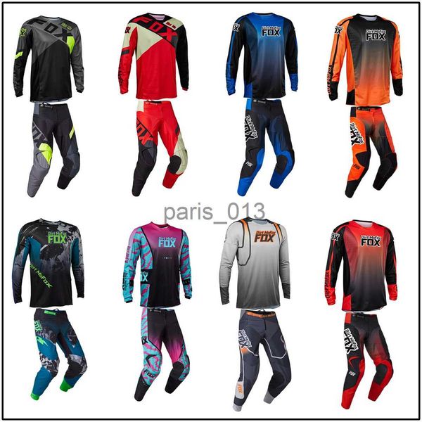 Survêtements pour hommes 2023 Moto MX ATV VTT MBX 180/360 Toxsyk Nuklr Vizen Xpozr FGMNT Leed Motocross Gear Set Jersey / Pantalon Combo Racing Suit Kit x0926