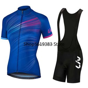 Survêtements pour hommes 2023 Pro Team Femmes LIV Cyclisme Set SummerBike Vêtements Bicyc Vêtements Ropa Ciclismo JerseyH2421