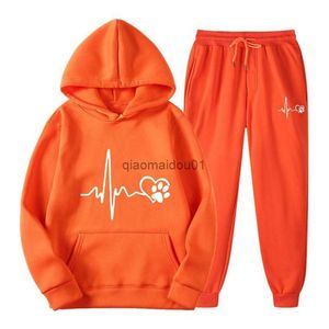 Survêtements pour hommes 2023 Printemps Automne et hiver Nouveaux sports de loisirs Ensemble de pull pour hommes et femmes Courir Sports de loisirs SweaterL24