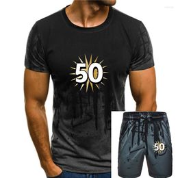 Heren Trainingspakken 2023 Zomer Mode De Voor Korte Mouw 50e Verjaardag Shirt 50 Jaar Vijftigste T-shirt