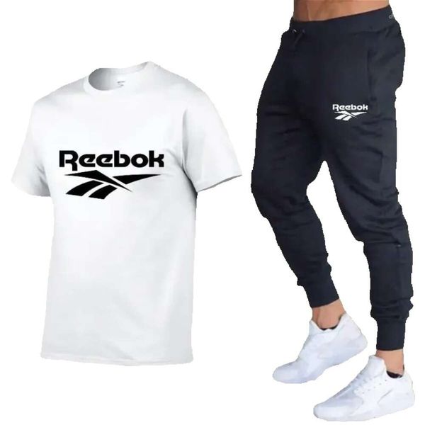 Chándales para hombres 2023 Conjuntos de ocio de verano Camiseta Pantalones Dos piezas Chándal casual Ropa deportiva masculina Gimnasio Ropa de marca Traje de sudor GG