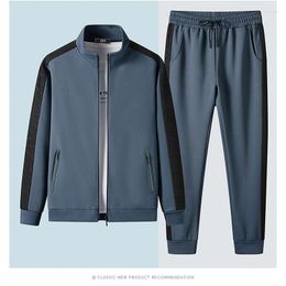 Chándales para hombre 2023, chándal, conjunto de 2 piezas, traje deportivo en contraste, chaquetas y pantalones de manga corta, ropa informal de moda para hombre N63