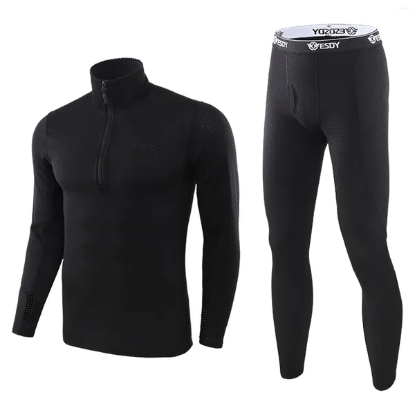 Contulaires masculins 2023 Costume de sport d'hiver Suit en extérieur sous-vêtements thermique Top Top Training Physical Ush