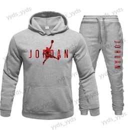 Survêtements pour hommes 2024 Nouveau automne hiver polaire survêtement hommes femmes sweats à capuche + pantalons 2pcs ensembles pull mode vêtements hip hop y2k vêtements de sport T240124