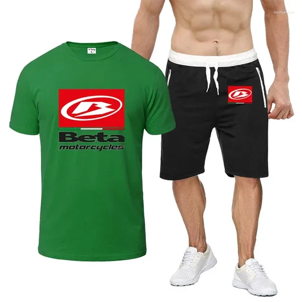 Survêtements pour hommes 2024 Printemps et été Hommes Beta Racing Motocross Haute Qualité Confort Huit Couleur Costume À Manches Courtes Casual T-shirt De Mode