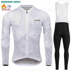 Survêtements pour hommes 2024 hiver cyclisme thermique Fece vêtements ensembles haut Jersey Sport BikeRiding vestes chaudes pour ManH2421