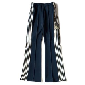 Survêtements pour hommes 22aw Kapital Hirata Japon Style Tricolore Polyester Fermeture à glissière latérale Bande verticale Pantalon décontracté élastique Pantalon ample 231213